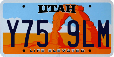 UT license plate Y759LM