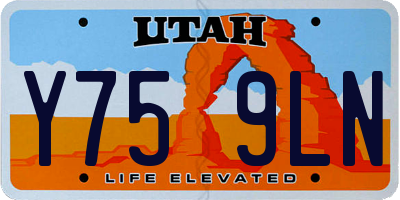 UT license plate Y759LN
