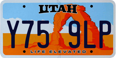 UT license plate Y759LP