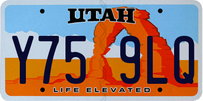 UT license plate Y759LQ