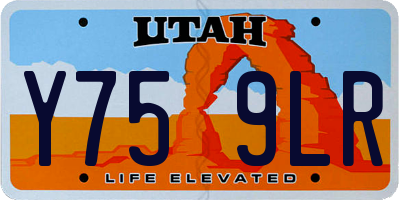 UT license plate Y759LR