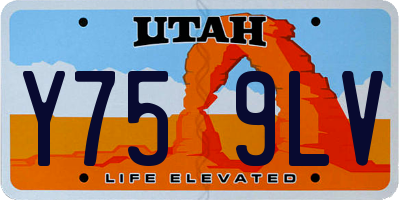 UT license plate Y759LV