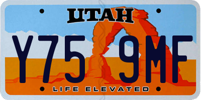 UT license plate Y759MF