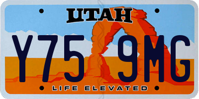 UT license plate Y759MG