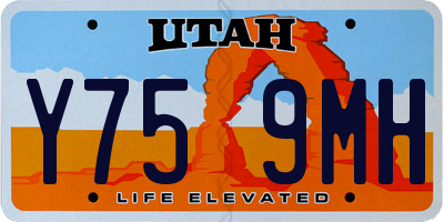 UT license plate Y759MH