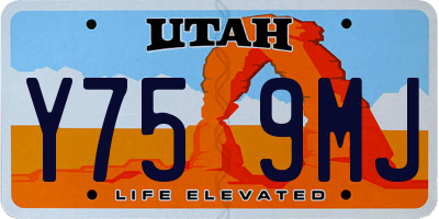 UT license plate Y759MJ
