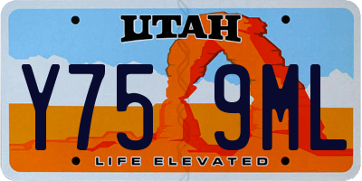 UT license plate Y759ML