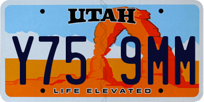 UT license plate Y759MM