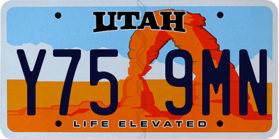 UT license plate Y759MN
