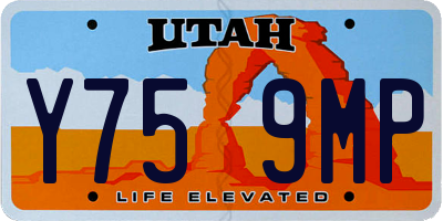 UT license plate Y759MP