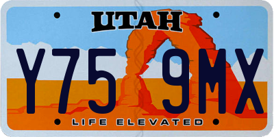 UT license plate Y759MX