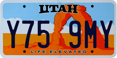 UT license plate Y759MY
