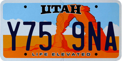 UT license plate Y759NA