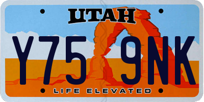 UT license plate Y759NK