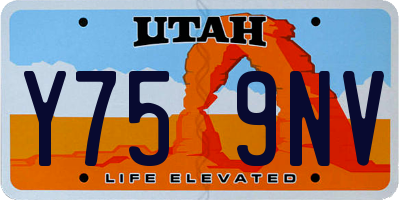 UT license plate Y759NV