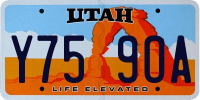 UT license plate Y759OA