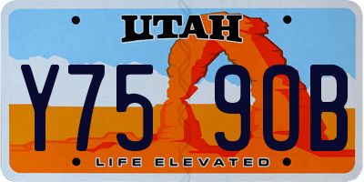 UT license plate Y759OB