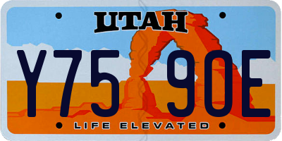 UT license plate Y759OE
