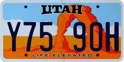 UT license plate Y759OH