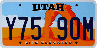 UT license plate Y759OM