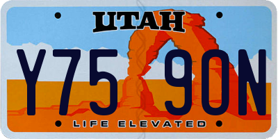 UT license plate Y759ON