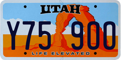UT license plate Y759OO