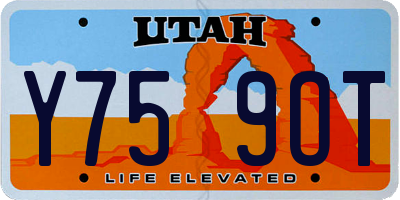 UT license plate Y759OT