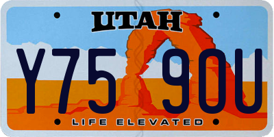 UT license plate Y759OU