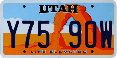 UT license plate Y759OW
