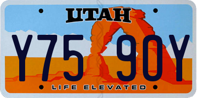 UT license plate Y759OY