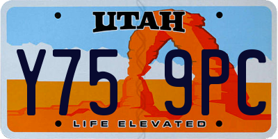 UT license plate Y759PC