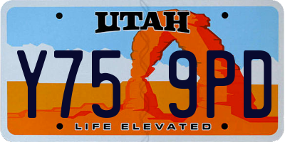 UT license plate Y759PD