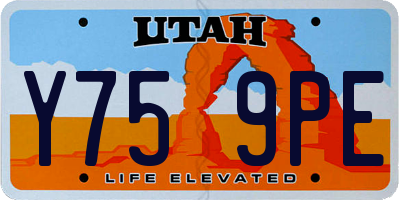 UT license plate Y759PE
