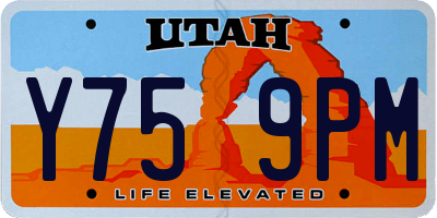 UT license plate Y759PM