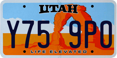 UT license plate Y759PO