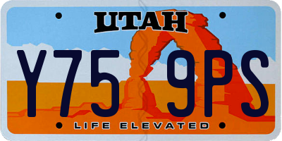 UT license plate Y759PS