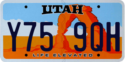 UT license plate Y759QH
