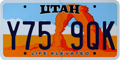 UT license plate Y759QK
