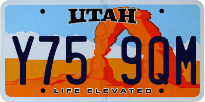 UT license plate Y759QM