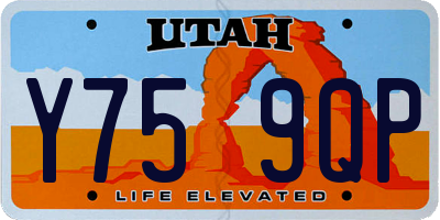 UT license plate Y759QP