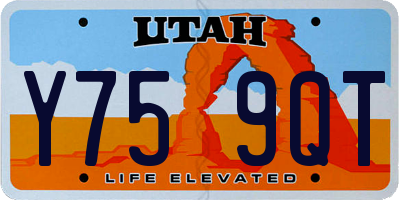 UT license plate Y759QT