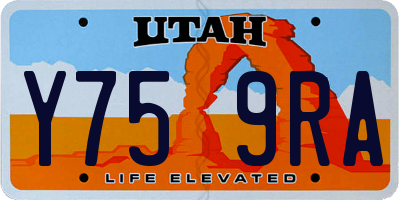 UT license plate Y759RA