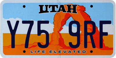 UT license plate Y759RF