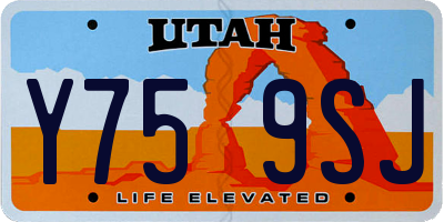 UT license plate Y759SJ