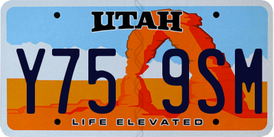 UT license plate Y759SM