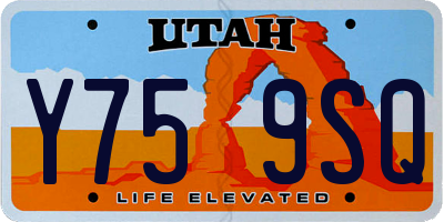 UT license plate Y759SQ