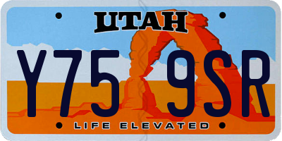 UT license plate Y759SR