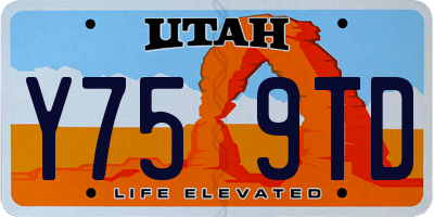 UT license plate Y759TD