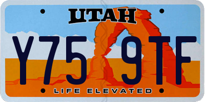 UT license plate Y759TF