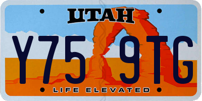 UT license plate Y759TG
